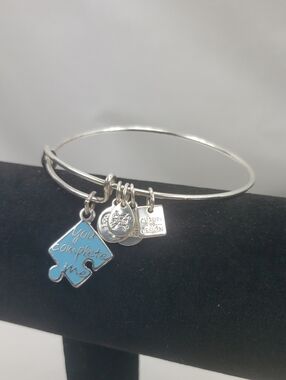 Alex and Ani You complete me puzzle piece bracelet